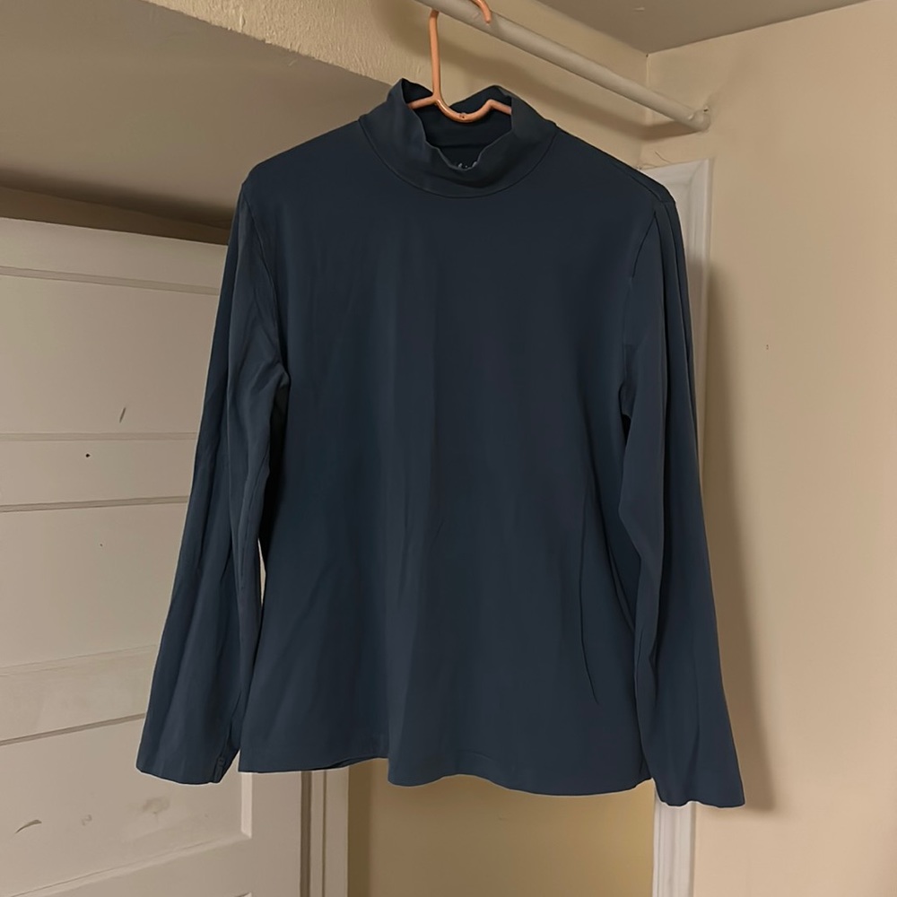 (WOOLRICH) longsleeve, turtleneck, color, blue